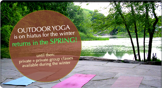 Outdoor Yoga in the parks of NYC. Private yoga classes available.